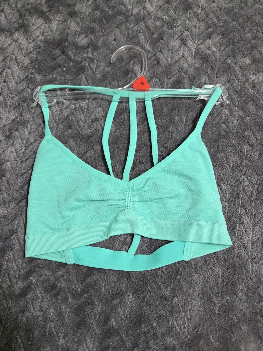 Seamless Strappy Bralette - Teal
